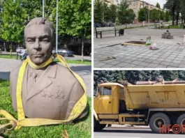 В родном городе Брежнева демонтировали его бюст