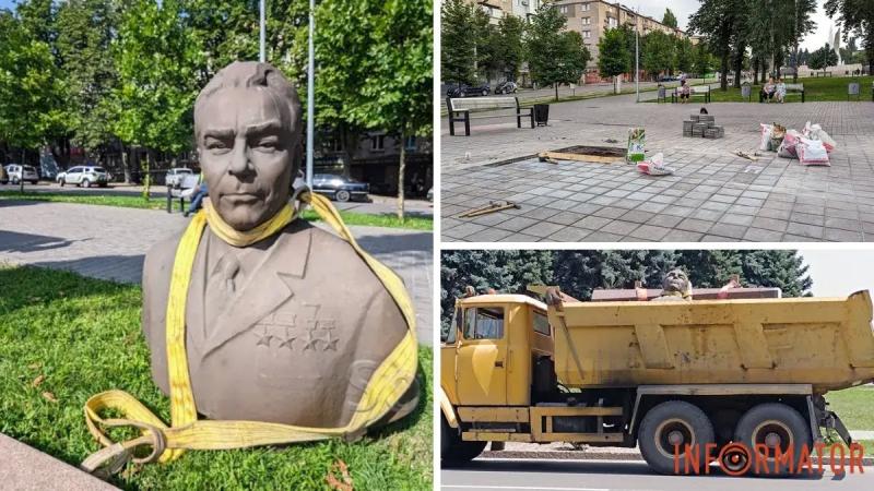 В родном городе Брежнева демонтировали его бюст