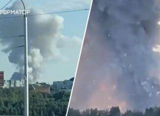 Горит и детонирует: в российском Кемерово горит склад пиротехники — видео