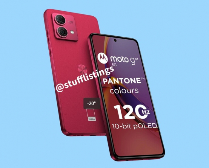 Motorola готовит к выпуску Moto G84 5G: дизайн, характеристики