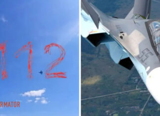 Отпраздновал день ВВС рф: появилось видео падение российского истребителя Су-30