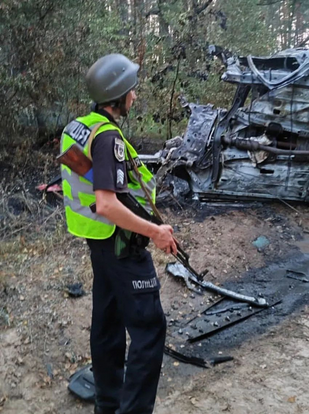 Полицейского с семьей взорвал мини на Черниговщине - фото