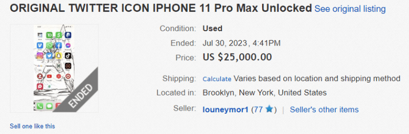 Пользователи продают iPhone со старым логотипом Twitter — iPhone 11 Pro Max продается на eBay за 25 000 долларов