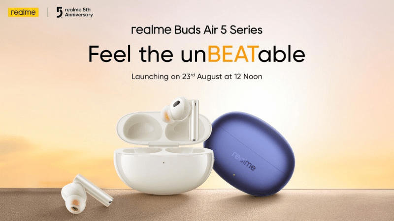 Realme Buds 5 и Buds 5 Pro готовы к запуску