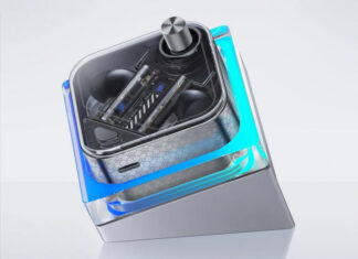 Red Magic Cyberbuds Dao TWS дебютировали на глобальном рынке: игровые наушники с чипом Qualcomm, ANC и дизайном, как у Nothing Ear (2)