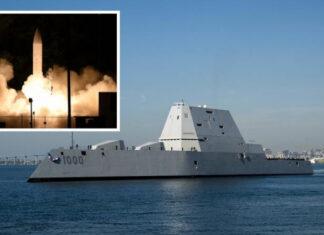 Самый современный американский эсминец USS Zumwalt прибыл на верфь для установки неядерного гиперзвукового оружия Conventional Prompt Strike