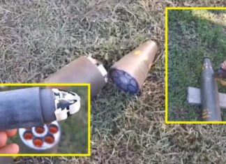 Украинские военные распиливают американские кассетные снаряды M483A1 и оснащают беспилотники извлечёнными суббоеприпасами M42 и M46