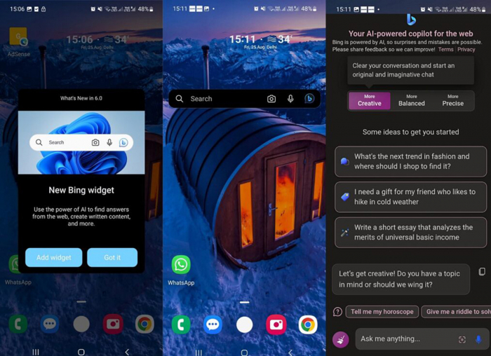 У бету Microsoft Launcher 6 для Android інтегрований ІІ Bing ITnet