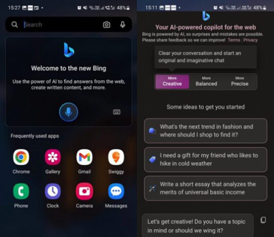 В бету Microsoft Launcher 6 для Android интегрирован ИИ Bing Chat