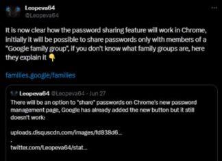 В скором времени Google Chrome может добавить функцию обмена паролями между пользователями: теперь еще удобнее