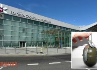 В Варшаве эвакуировали аэропорт из-за мужчины, приехавшего из Украины с гранатой — подробности