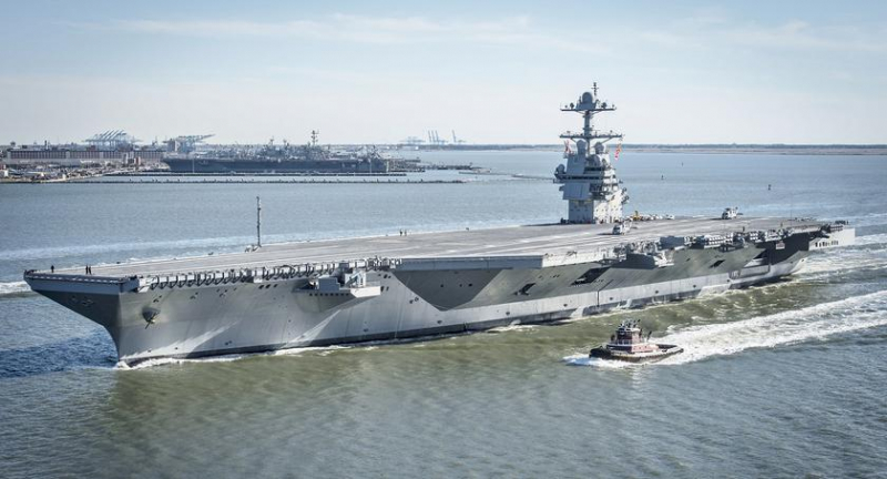 ВМС США отправили в Турцию крупнейший в мире авианосец USS Gerald R. Ford стоимостью более 13 миллиардов долларов