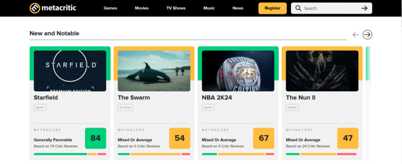 Агрегатор оценок Metacritic обновил дизайн сайта: изменениям подверглись все страницы и разделы