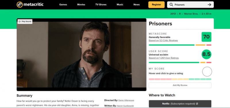 Агрегатор оценок Metacritic обновил дизайн сайта: изменениям подверглись все страницы и разделы