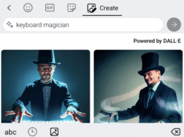 Бета-версия SwiftKey генерирует ИИ-изображение прямо с клавиатуры