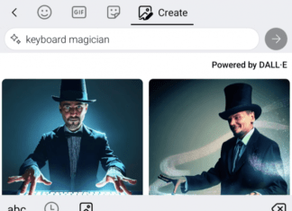 Бета-версия SwiftKey генерирует ИИ-изображение прямо с клавиатуры