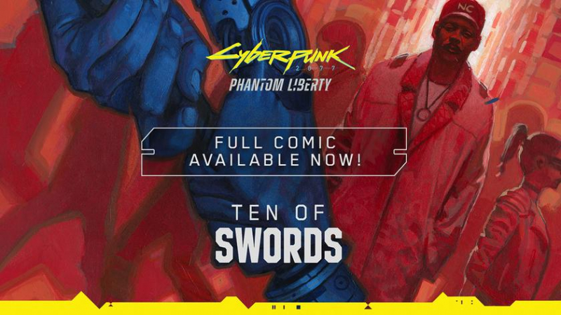 CD Projekt Red выпустила бесплатный цифровой комикс-приквел «Ten of Swords», в котором рассказывается предыстория расширения Phantom Liberty для Cyberpunk 2077