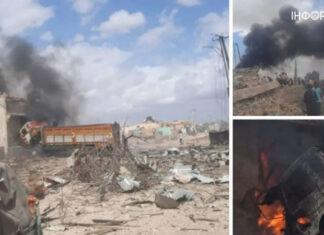 Десятки погибших и раненых: в Сомали смертник взорвал автомобиль со взрывчаткой — видео