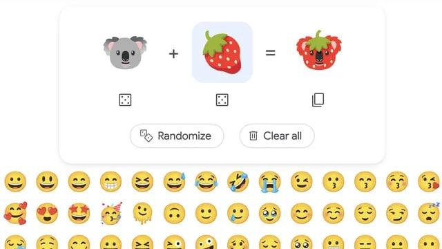 Google добавила в свою поисковую систему Emoji Kitchen бессмысленную функцию и теперь можно комбинировать разные смайлы: только Google знает, как так тратить деньги