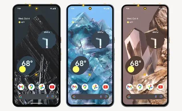 Изображения Google Pixel 8 Pro: рендеринг 360° в трех цветах и ​​скриншоты рабочего стола