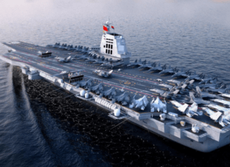 Китай в 2025 году примет на вооружение самый современный авианосец Fujian с электромагнитными катапультами для истребителей пятого поколения J-35