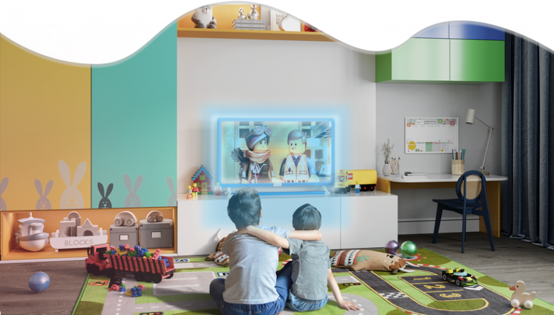 KIVI KidsTV: детский телевизор, который не боится ударов мячом, рисунков маркером и совместим с конструктором LEGO