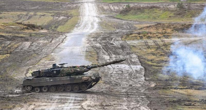 Леопард 2А6 на Украине выиграл битву за два российских танка Т-80БВ
