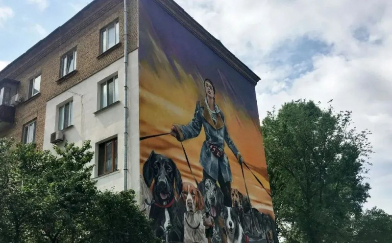 Вечная память герою: в Киеве появился новый мурал в честь азовского бойца с позывным 