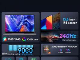 Ninkear A15 Plus: доступный ноутбук с экраном 2.5K и процессором Ryzen 7 5700U