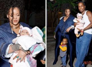 Рианна впервые показала новорожденного сына. А поклонники разгадали секрет его имени