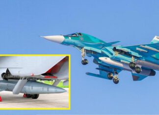 Россияне официально заявили, что истребитель четвёртого поколения Су-34 впервые применил псевдогиперзвуковую ракету Х-47М2