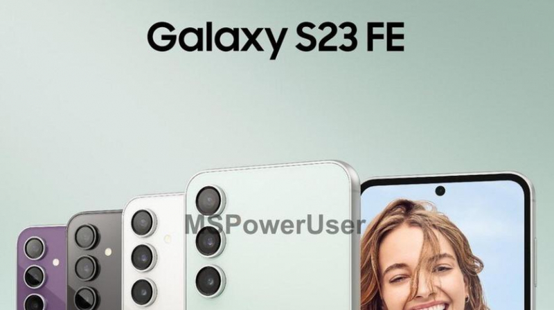 Samsung Galaxy S23 FE показан на официальном изображении в четырех цветах