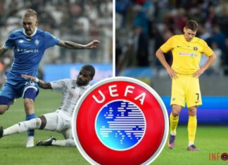 Таблица коэффициентов UEFA. Украина на 17-м месте