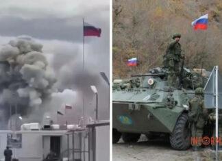 Удар Азербайджана по базе «миротворцев рф» в Карабахе: в сети показали видео