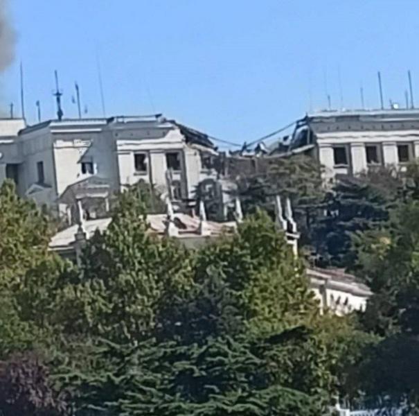 Украинские ракеты уничтожили штаб ЧФ РФ в Крыму