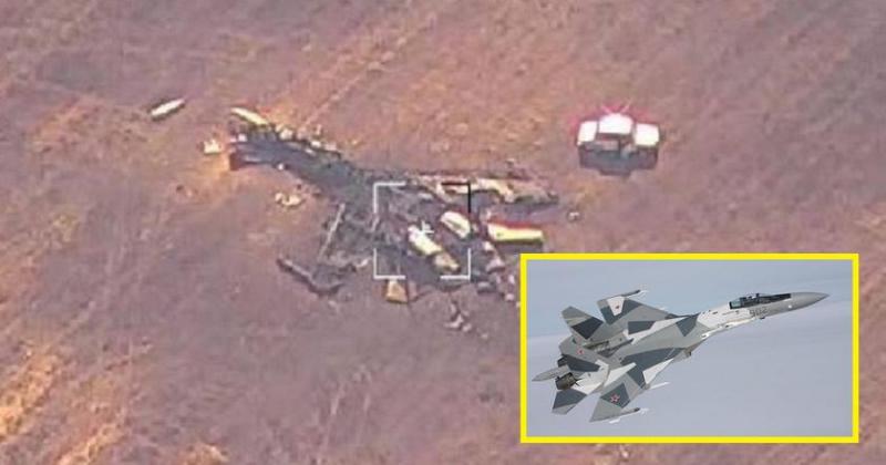 Украинский беспилотник SHARK обнаружил российский истребитель Су-35С экспортной стоимостью более 100 миллионов долларов, который мог быть сбит в результате дружественного огня