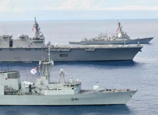 USS Ralph Johnson и HMCS Ottawa прошли через Тайваньский пролив под наблюдением китайского эсминца с управляемыми ракетами CNS Hohhot