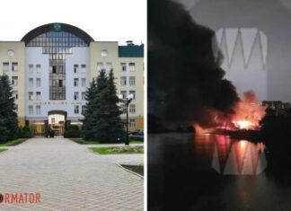 В москве горит главное здание федеральной таможни