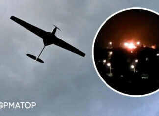 В Орловской области рф дрон попал в нефтебазу, она загорелась: видео масштабного пожара