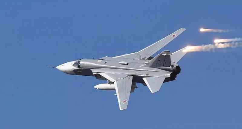 В России во время тренировочного полета разбился фронтовой бомбардировщик Су-24М