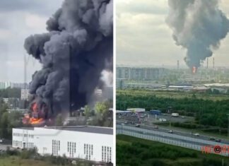 В российском Петербурге произошел масштабный пожар, звучат взрывы – видео
