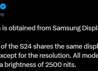 Экраны Samsung Galaxy S24, S24 Plus и S24 Ultra будут одинаковыми и получат высокую яркость