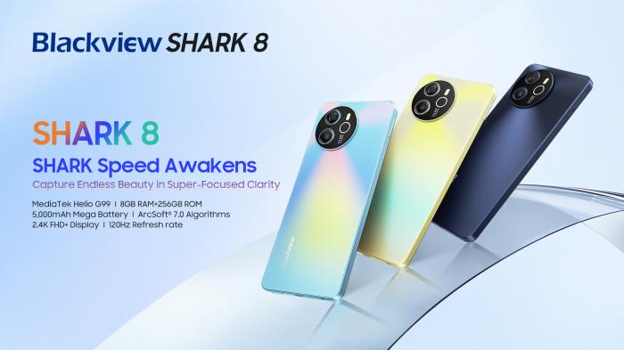 Мощность и 120 Гц всего за $94 – Blackview представила новую линейку смартфонов SHARK