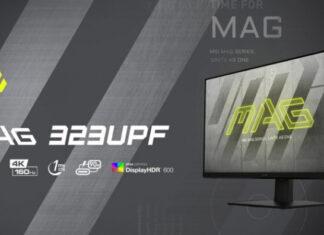 MSI MAG 323UPF – 4K-монитор с частотой обновления до 160 Гц, HDMI 2.1 и DisplayPort 1.4 по цене $800