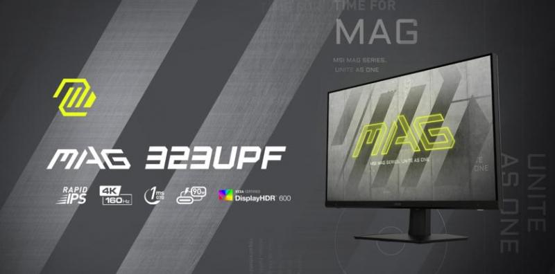 MSI MAG 323UPF — монитор 4K с частотой обновления до 160 Гц, HDMI 2.1 и DisplayPort 1.4 по цене 800 долларов США