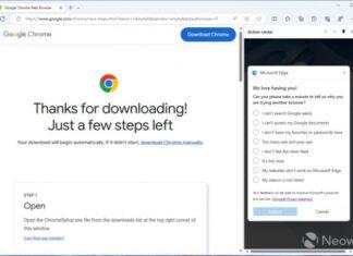 Новая попытка Microsoft остановить переход с Edge на Chrome в Windows 11 – компания хочет знать причину, почему вы это делаете