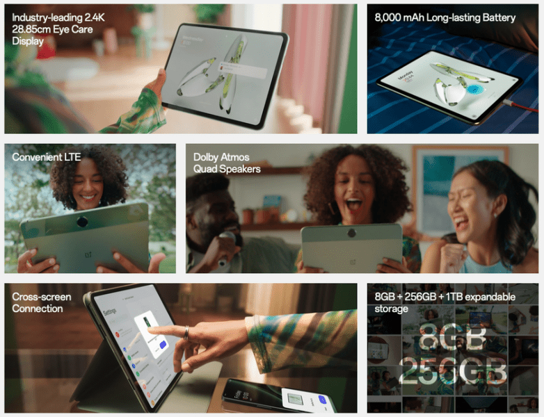 OnePlus Pad Go: дисплей 2K, 90 Гц, чип MediaTek Helio G99, аккумулятор емкостью 8000 мАч и зарядка 33 Вт за 240 долларов США