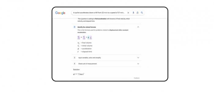 Google Поиск теперь может помочь вам выполнить домашнее задание по математике или естественным наукам