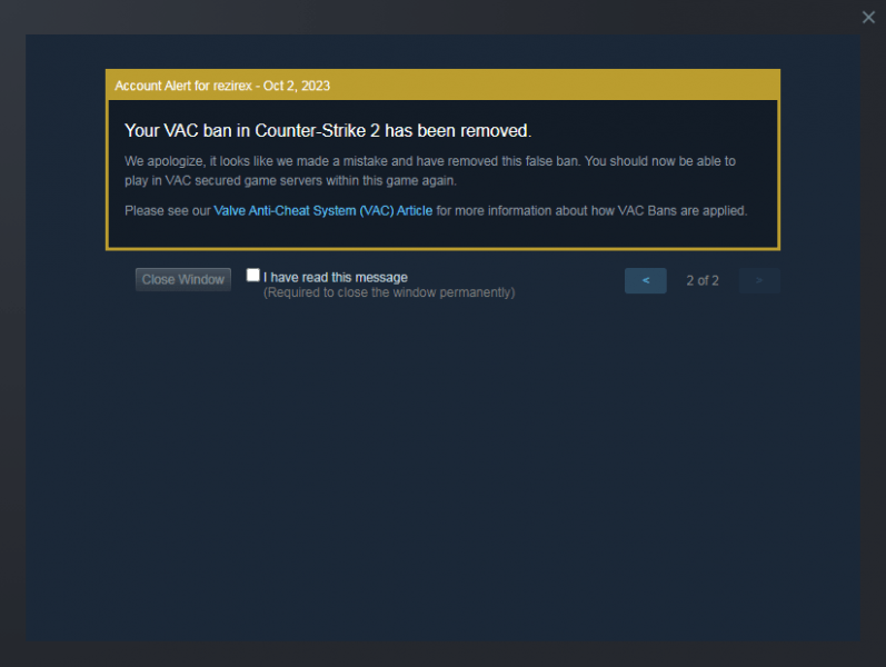 Пришло время обновить Windows: Valve начала снимать фейковые баны с игроков Counter-Strike 2, использующих Windows 7