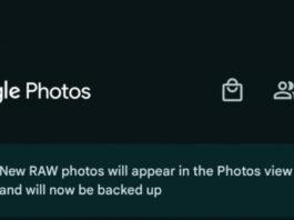 Приложение Google Photos начало автоматически создавать резервные копии всех RAW-изображений